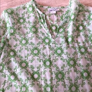 Beach Cover Tunic geometric pattern